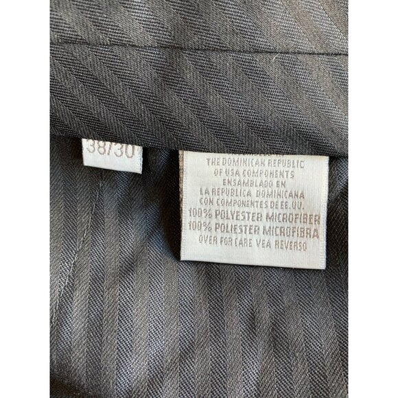 Bill Blass Mens Dress Pants 38 x 30 Green Pleated Polyester Microfiber RB10604 - Picture 10 of 14